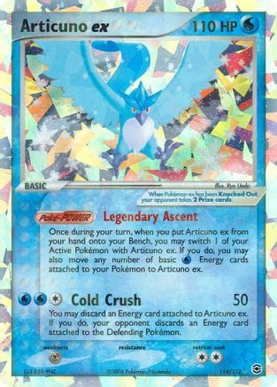 'Pokemon - 'Articuno ex 114  FireRed & LeafGreen - Secret Rare