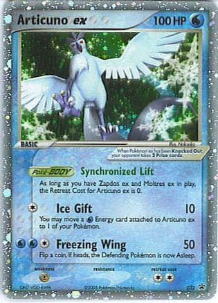 'Pokemon - 'Articuno ex 032/40  - Holofoil Nintendo Promos - Promo