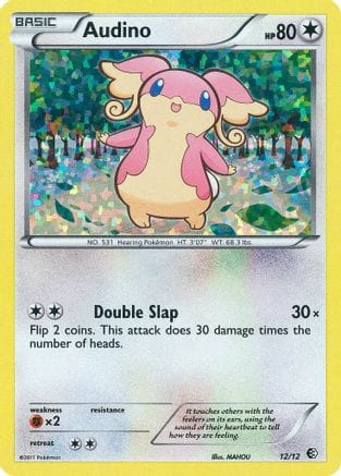 'Pokemon - 'Audino 012/12  - Holofoil McDonalds Promos 2011 - Promo