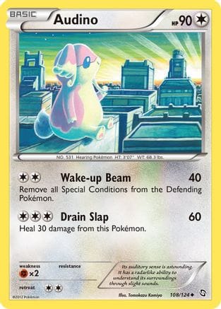 'Pokemon - 'Audino 108  Dragons Exalted - Uncommon