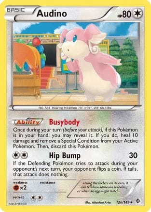 'Pokemon - 'Audino 126  Boundaries Crossed - Rare