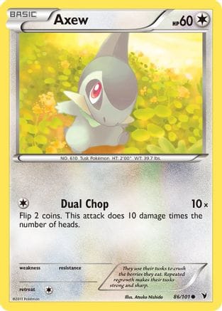 'Pokemon - 'Axew 086  Noble Victories - Common
