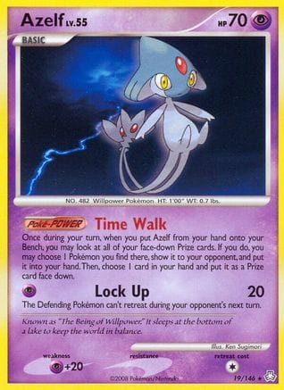 'Pokemon - 'Azelf 019  - Reverse Holofoil Legends Awakened - Rare