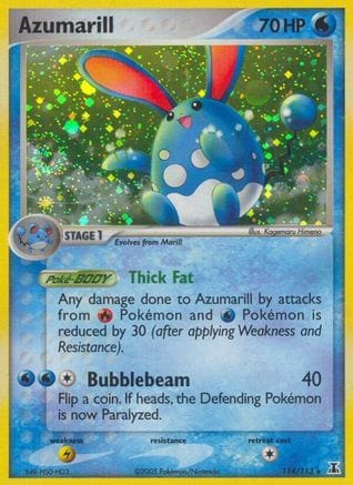 'Pokemon - 'Azumarill 114  - Holofoil Delta Species - Secret Rare