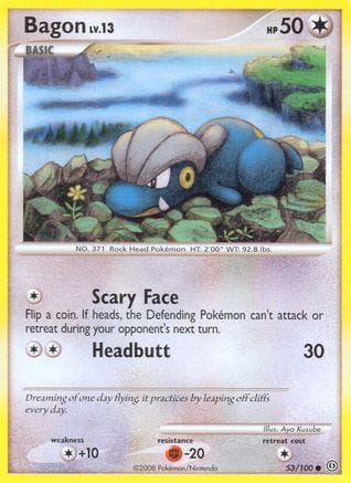 'Pokemon - 'Bagon 053/100  Stormfront - Common