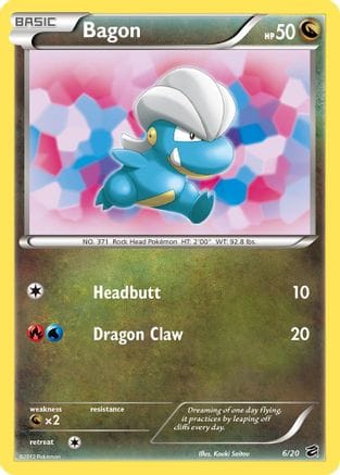 'Pokemon - 'Bagon 006/20  - Holofoil Dragon Vault - Holo Rare