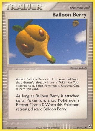 'Pokemon - 'Balloon Berry 084  - Reverse Holofoil Deoxys - Uncommon
