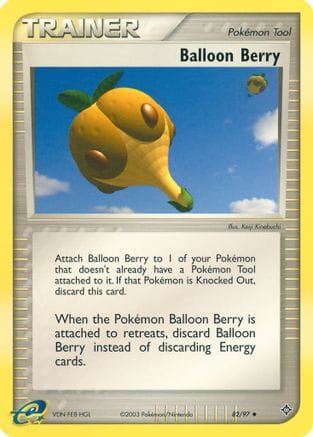 'Pokemon - 'Balloon Berry 082  - Reverse Holofoil Dragon - Uncommon