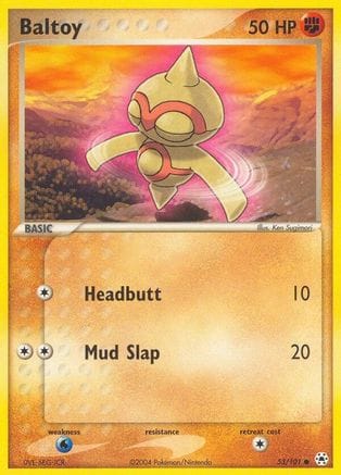 'Pokemon - 'Baltoy 053/101  - Reverse Holofoil Hidden Legends - Common