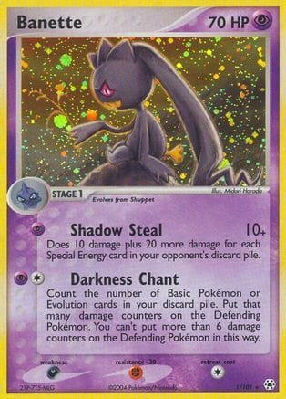 'Pokemon - 'Banette 001  - Holofoil Hidden Legends - Holo Rare