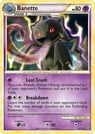'Pokemon - 'Banette 014  Triumphant - Rare