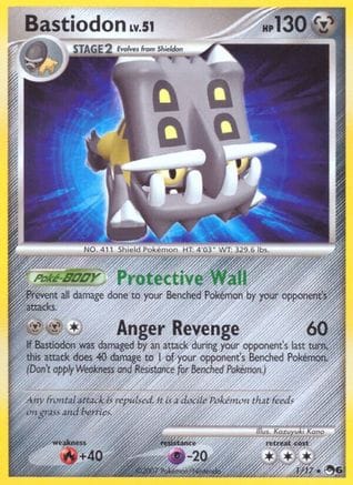 'Pokemon - 'Bastiodon 001  POP Series 6 - Rare
