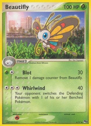'Pokemon - 'Beautifly 006  POP Series 1 - Uncommon