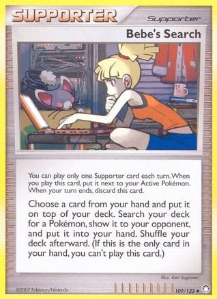 'Pokemon - 'Bebe's Search 109/123  - Reverse Holofoil Mysterious Treasures - Uncommon