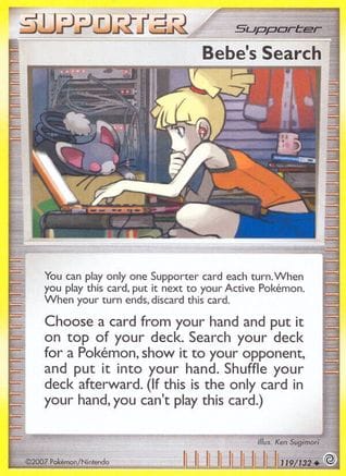 'Pokemon - 'Bebe's Search 119/132  Secret Wonders - Uncommon