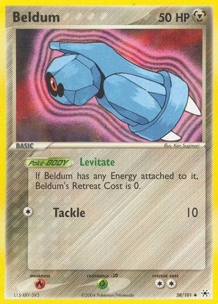 'Pokemon - 'Beldum 028/101  - Reverse Holofoil Hidden Legends - Uncommon