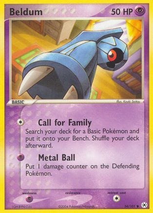 'Pokemon - 'Beldum 054/101  Hidden Legends - Common