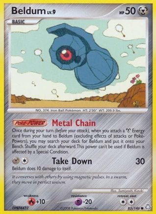 'Pokemon - 'Beldum (83) 083  - Reverse Holofoil Legends Awakened - Common