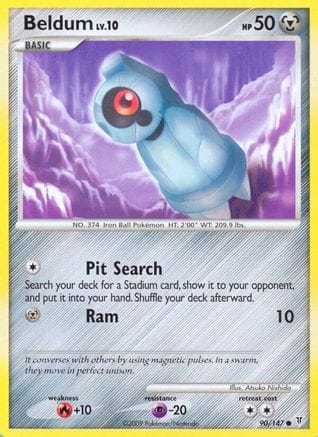 'Pokemon - 'Beldum 090  - Reverse Holofoil Supreme Victors - Common
