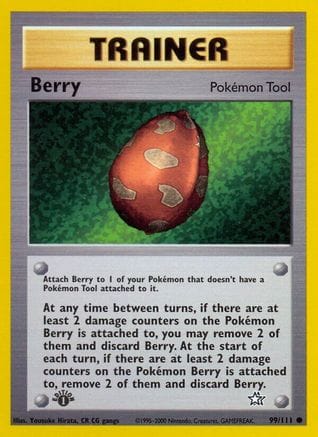 'Pokemon - 'Berry 099/111  - Unlimited Neo Genesis - Common