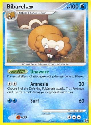 'Pokemon - 'Bibarel 032  Stormfront - Uncommon