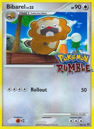 'Pokemon - 'Bibarel 016  Rumble - Promo
