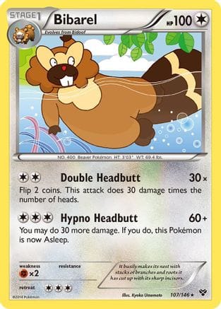 'Pokemon - 'Bibarel 107  XY Base Set - Rare