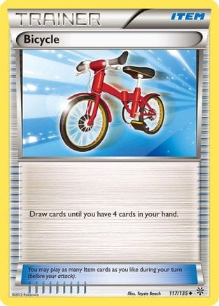'Pokemon - 'Bicycle 117/135  - Reverse Holofoil Plasma Storm - Uncommon