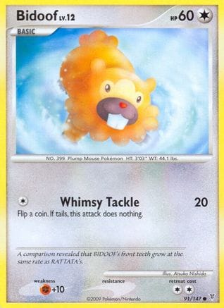 'Pokemon - 'Bidoof 091  Supreme Victors - Common