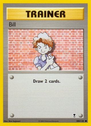 'Pokemon - 'Bill 108/110  - Reverse Holofoil Legendary Collection - Common