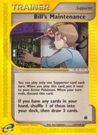 'Pokemon - 'Bill's Maintenance 137/165  Expedition - Uncommon