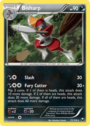 'Pokemon - 'Bisharp (72) 072  Dark Explorers - Rare