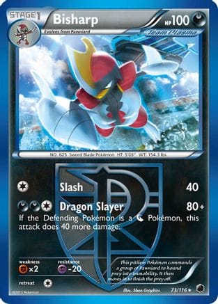 'Pokemon - 'Bisharp (Team Plasma) (73) 073  Plasma Freeze - Rare