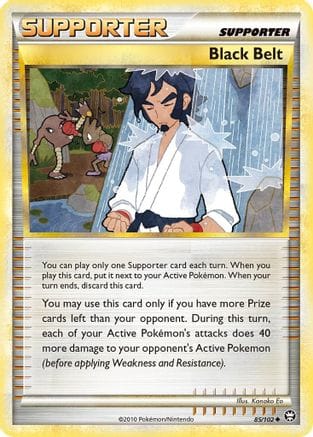 'Pokemon - 'Black Belt 085  - Reverse Holofoil Triumphant - Uncommon