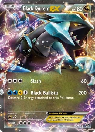 'Pokemon - 'Black Kyurem EX 095/135  - Holofoil Plasma Storm - Ultra Rare