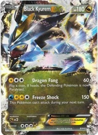 'Pokemon - 'Black Kyurem EX BW62  - Holofoil Black and White Promos - Promo