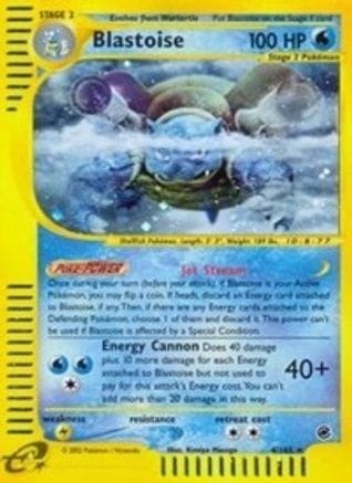 'Pokemon - 'Blastoise (4) 004  - Reverse Holofoil Expedition - Holo Rare