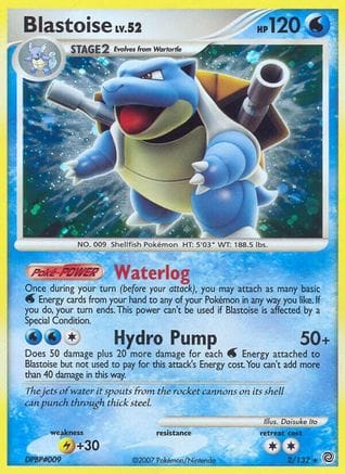 'Pokemon - 'Blastoise 002/132  - Holofoil Secret Wonders - Holo Rare