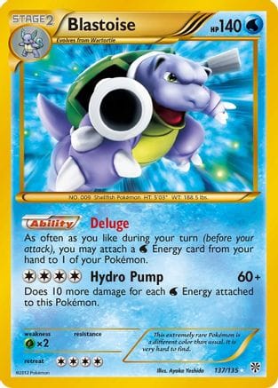 'Pokemon - 'Blastoise 137  - Holofoil Plasma Storm - Secret Rare
