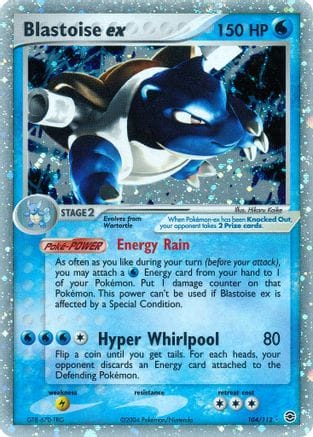 'Pokemon - 'Blastoise ex 104  FireRed & LeafGreen - Ultra Rare