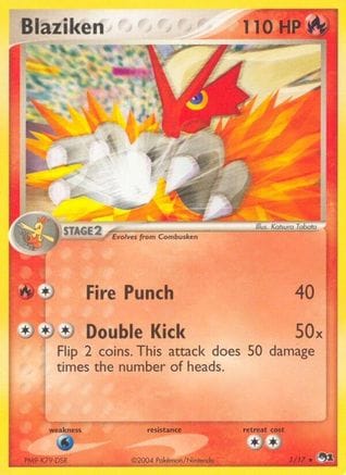 'Pokemon - 'Blaziken 001/017  POP Series 1 - Rare