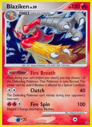 'Pokemon - 'Blaziken 003  - Holofoil Platinum - Holo Rare