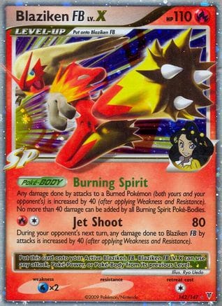 'Pokemon - 'Blaziken FB Lv.X 142  - Holofoil Supreme Victors - Ultra Rare