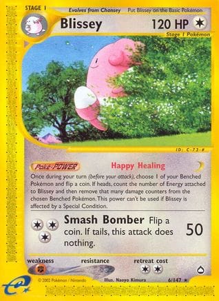 'Pokemon - 'Blissey 006  Aquapolis - Rare