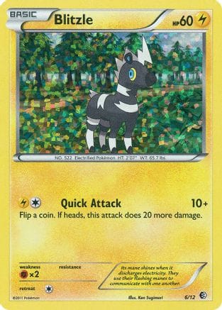 'Pokemon - 'Blitzle 006/12  - Holofoil McDonalds Promos 2011 - Promo