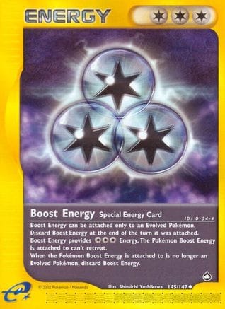 'Pokemon - 'Boost Energy 145  - Reverse Holofoil Aquapolis - Uncommon
