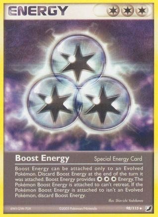 'Pokemon - 'Boost Energy 098  - Reverse Holofoil Unseen Forces - Uncommon