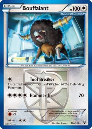 'Pokemon - 'Bouffalant (Team Plasma) 114  Plasma Storm - Rare