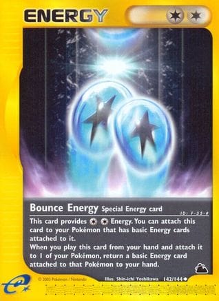 'Pokemon - 'Bounce Energy 142  - Reverse Holofoil Skyridge - Uncommon