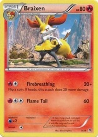 'Pokemon - 'Braixen 009  - Holofoil Kalos Starter Set - Common